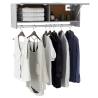 Compact Concrete Grey Wardrobe - Durable & Stylish Storage