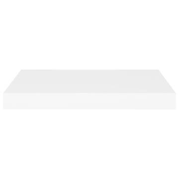 Stylish Floating Wall Shelves - Set of 4 in White | HipoMarket