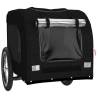 Durable Pet Bike Trailer - Black Oxford Fabric & Iron