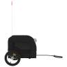 Durable Pet Bike Trailer - Black Oxford Fabric & Iron