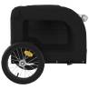 Durable Pet Bike Trailer - Black Oxford Fabric & Iron