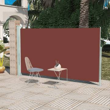 Patio Retractable Side Awning 160x300 cm - Brown | HipoMarket