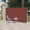 Patio Retractable Side Awning 160x300 cm Brown Colour brown Size 160 x 300 cm Quantity in Package 1 