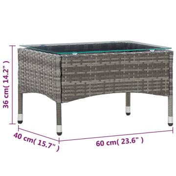 Stylish Grey Coffee Table 60x40x36 cm | Hipomarket