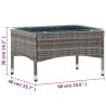 Stylish Grey Coffee Table 60x40x36 cm | Hipomarket