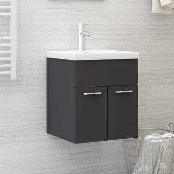 Sink Cabinet Grey 41x38.5x46 cm | Stylish Storage Solution