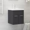 Sink Cabinet Grey 41x38.5x46 cm Engineered Wood Colour grey Size 41 x 38.5 x 46 cm Number of 1 Number of Pieces 