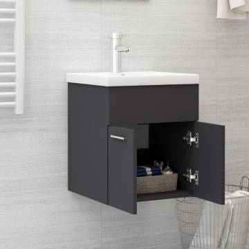 Sink Cabinet Grey 41x38.5x46 cm | Stylish Storage Solution