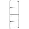 Sliding Door Aluminium & ESG Glass 76x205 cm - Black