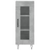 Stylish Highboard Concrete Grey | Durable Engineered Wood