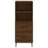 Elegant Brown Oak Highboard - Stylish Storage Solution