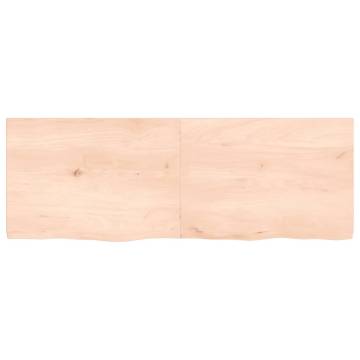 Untreated Solid Oak Bathroom Countertop - Stylish & Durable