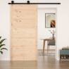 Barn Door 100x1.8x204.5 cm Solid Wood Pine Colour natural Size 100 x 1.8 x 204.5 cm Quantity in Package 1 