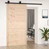 Barn Door 100x1.8x204.5 cm - Solid Pine Wood Sliding Door