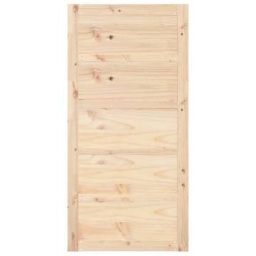 Barn Door 100x1.8x204.5 cm - Solid Pine Wood Sliding Door