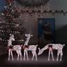 Christmas Reindeer Family 270x7x90 cm Gold Warm White Mesh Colour gold Quantity in Package 3 Number of LEDs 1 