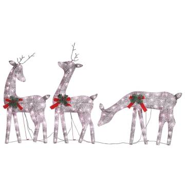 Christmas Reindeer Family 270x7x90 cm - Warm White Lights