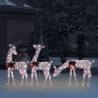 Christmas Reindeer Family 270x7x90 cm - Warm White Lights