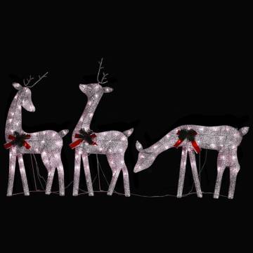 Christmas Reindeer Family 270x7x90 cm - Warm White Lights