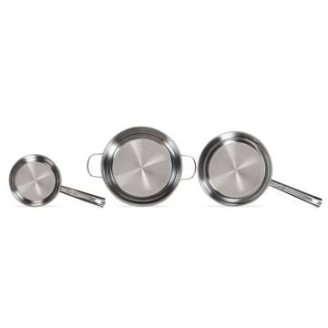 Livoo 5-Piece Stainless Steel Cookware Set - Silver