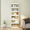 High Gloss White Book Cabinet/Room Divider - 60x30x198 cm