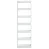 High Gloss White Book Cabinet/Room Divider - 60x30x198 cm