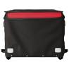 Bike Trailer Black and Red - 45 kg Iron | HipoMarket