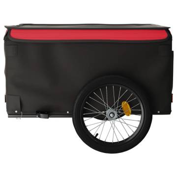 Bike Trailer Black and Red - 45 kg Iron | HipoMarket