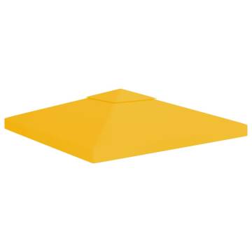 2-Tier Gazebo Top Cover 310 g/m² - Yellow 3x3 m | Hipo Market