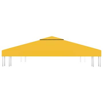 2-Tier Gazebo Top Cover 310 g/m² - Yellow 3x3 m | Hipo Market