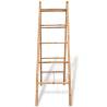 Double Towel Ladder with 5 Rungs - Durable Bamboo Design