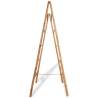 Double Towel Ladder with 5 Rungs - Durable Bamboo Design