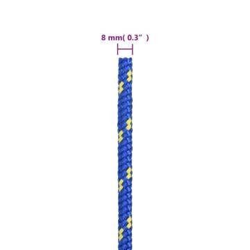 Boat Rope Blue 8mm 25m Polypropylene - Durable & Versatile