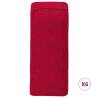 6 Pack Burgundy Beach Towels 60x135 cm - Soft & Quick Drying