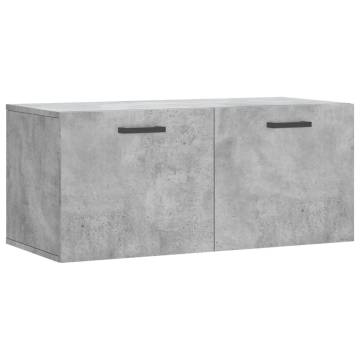 Concrete Grey Wall Cabinet - Stylish & Practical Storage