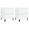 Stylish Bed Cabinets - 2 pcs White | 40x35x50 cm