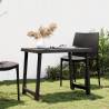 Camping Table Anthracite 79x56x64 cm PP Wooden Look Colour anthracite Quantity in Package 1 