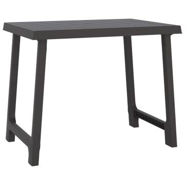 Stylish Anthracite Camping Table - 79x56x64 cm