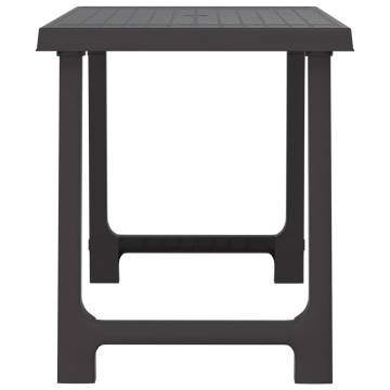 Stylish Anthracite Camping Table - 79x56x64 cm