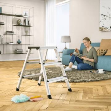 Hailo Folding Stepladder L90 - Compact & Lightweight | HiPo Market