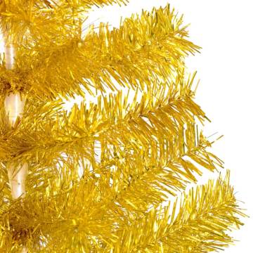 Artificial Pre-lit Gold Christmas Tree 240cm | HipoMarket