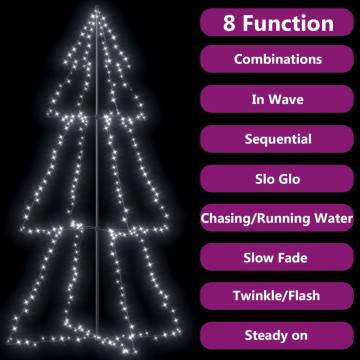 Christmas Cone Tree with 300 LEDs - Indoor & Outdoor Decor