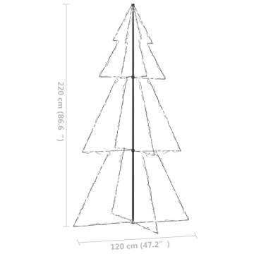 Christmas Cone Tree with 300 LEDs - Indoor & Outdoor Decor