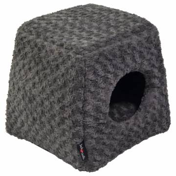 Jack and Vanilla Softy Pet Cave - Rosette Grey 40x40x39 cm