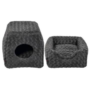 Jack and Vanilla Softy Pet Cave - Rosette Grey 40x40x39 cm