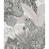 Noordwand Wallpaper Good Vibes Jungle Animals Grey and Black Colour grey and black Quantity in Package 1 