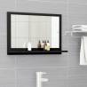 Bathroom Mirror Black 60x10.5x37 cm Engineered Wood Colour black Size 60 x 10.5 x 37 cm Quantity in Package 1 