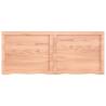 Light Brown Solid Wood Bathroom Countertop - 120x50cm