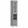 Highboard Grey Sonoma - Stylish Engineered Wood Storage Unit