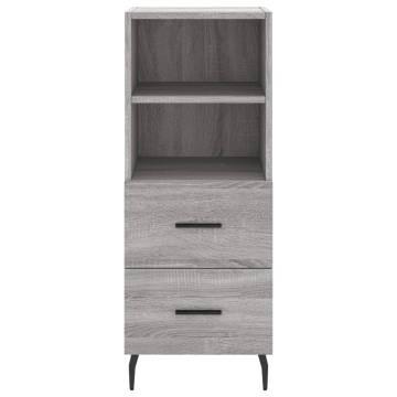 Highboard Grey Sonoma - Stylish Engineered Wood Storage Unit